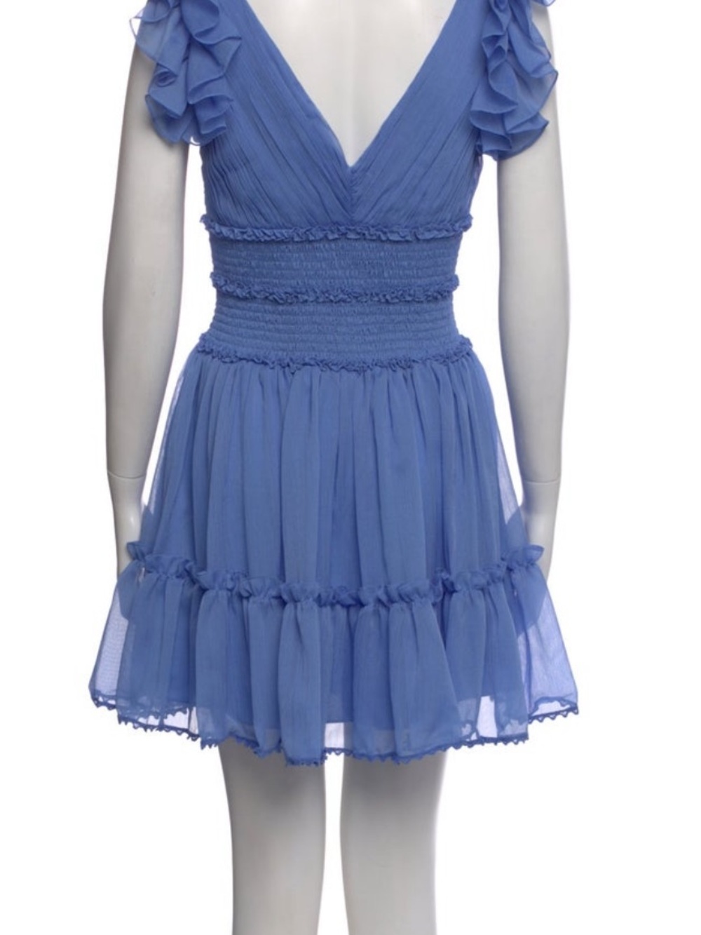 PatBO Light Blue Ruffle Mini Dress - Picture 2 of 9